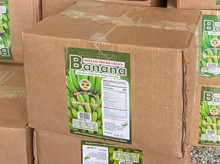 Frozen Matoki Banana| Fresh Peeled Green Banana| No Shipping