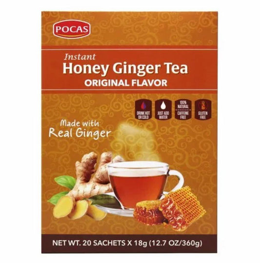 Pocas Instant Honey Ginger Tea Original Flavor