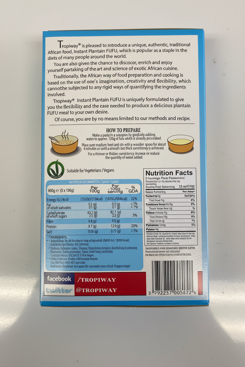 Tropiway Plantain Fufu 2-PACK