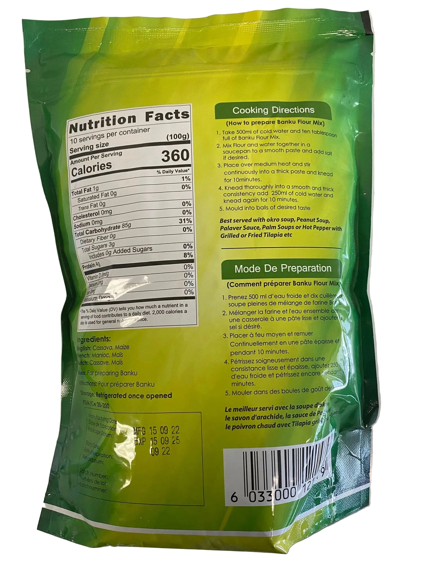 Banku Maize & Cassava Flour mix 4.4lb