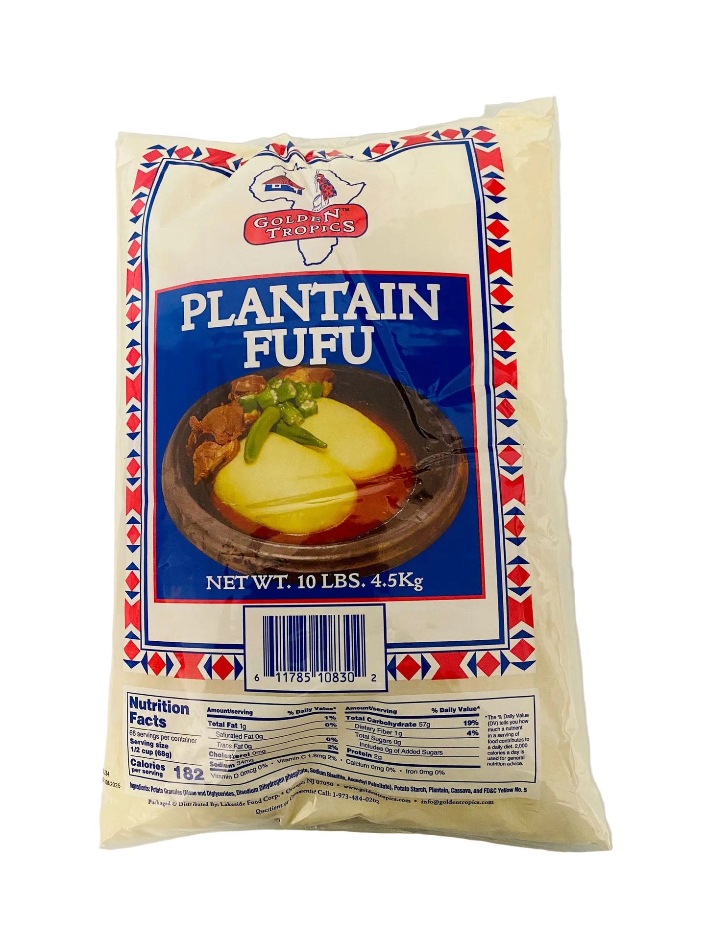 Golden Tropic Plantain Fufu 10LB