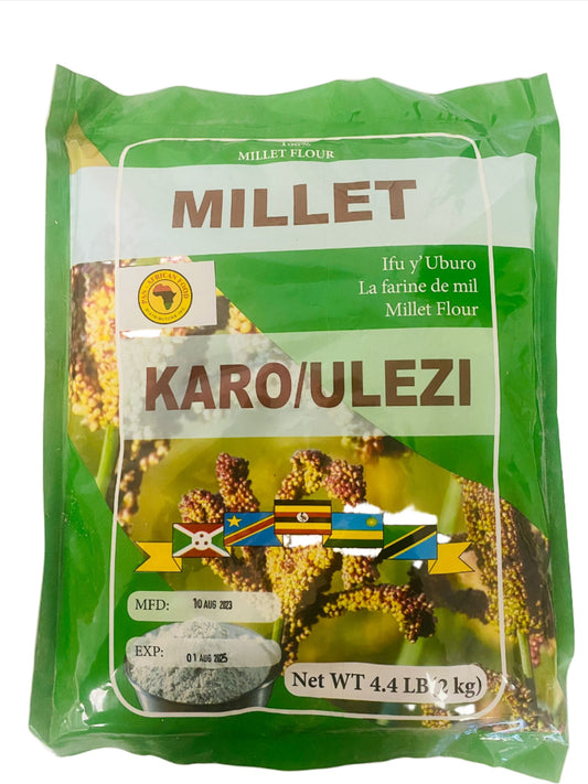 Millet Flour 2kg| Ifu Y'uburo| Karo/Ulezi