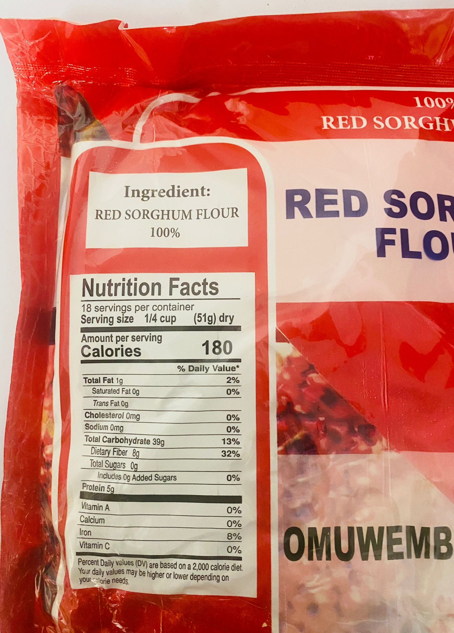 Red Sorghum Flour | Ifu y' amasaka 2kg