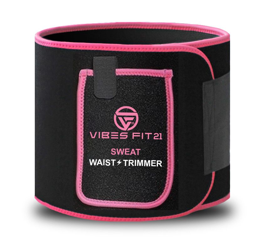 Vibesfit21 Sweat Waist Trimmer Premium Weight Loss Women & Men Belt Workout Trainer
