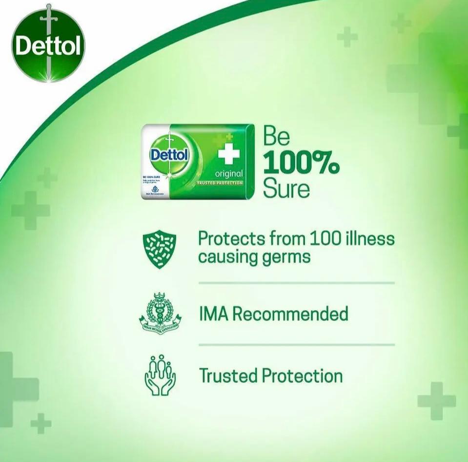 DETTOL SOAP Original Bar 4Pcs 125g