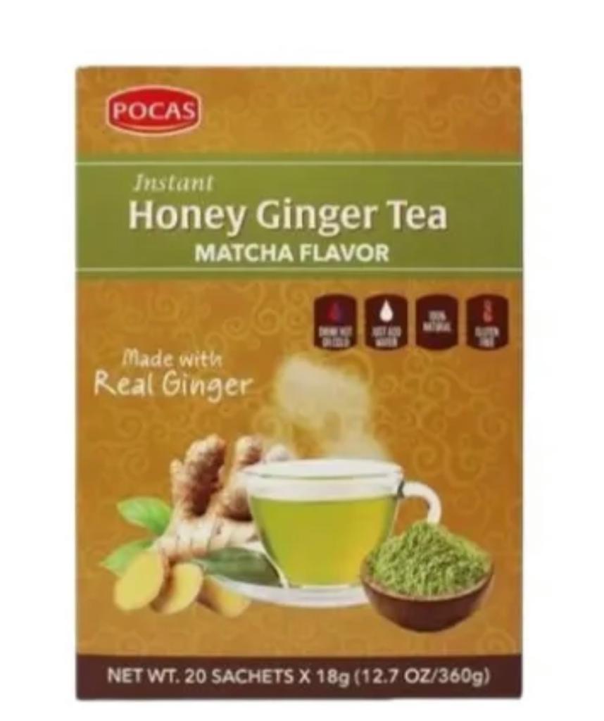 Pocas Honey Ginger Tea Matcha Flavor
