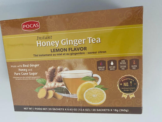 Pocas Honey Ginger Tea Lemon  Flavor