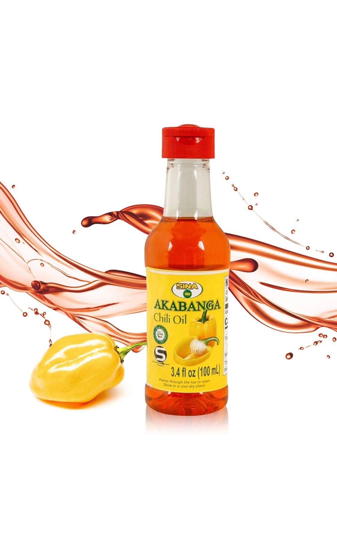 Akabanga Extra Hot Chilli Sauce (spicy) 100 ml / 3.38 oz 6-Pack