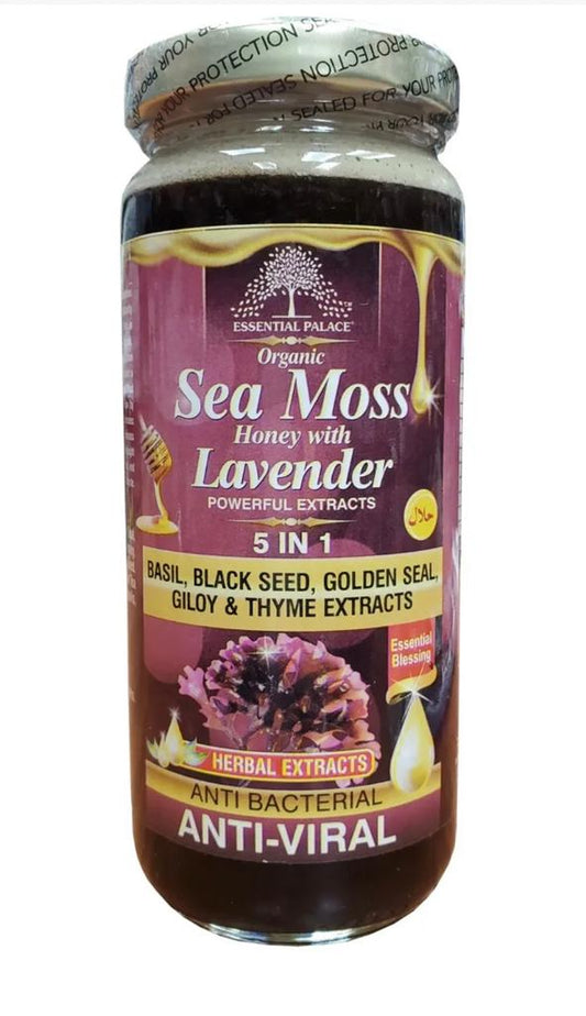 Organic Sea Moss Honey with Lavender 5 in1