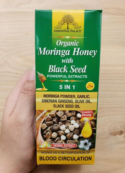 Organic Moringa Honey with Black Seed 5 IN 1